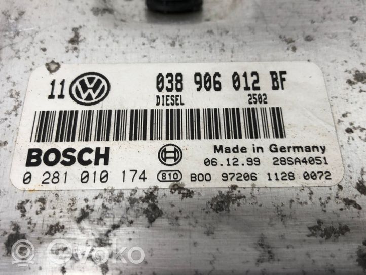 Volkswagen Golf IV Centralina/modulo del motore 038906012BF