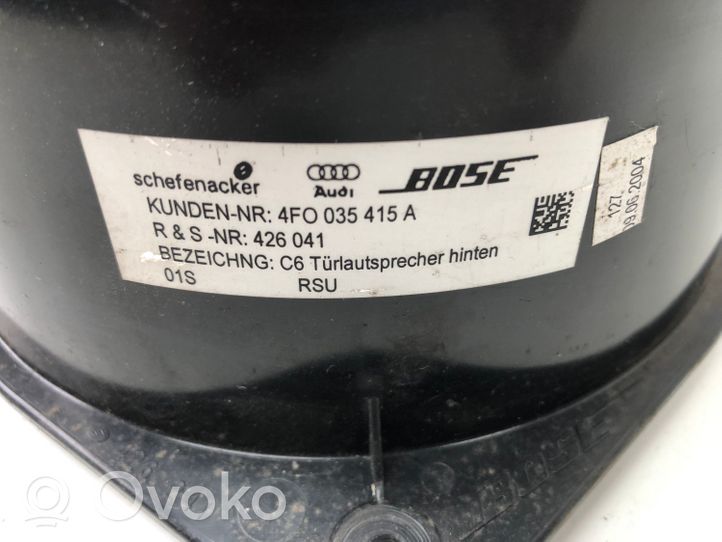 Audi A6 S6 C6 4F Rear door speaker 4F0035415A