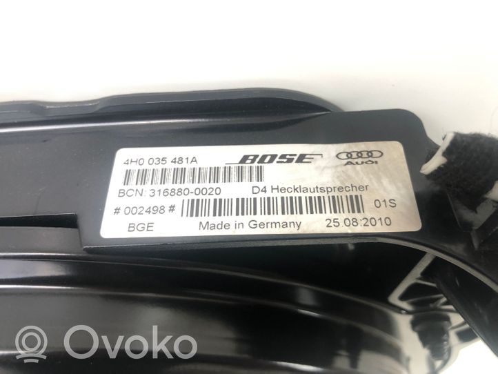 Audi A8 S8 D4 4H Głośnik półki bagażnika 4H0035481A