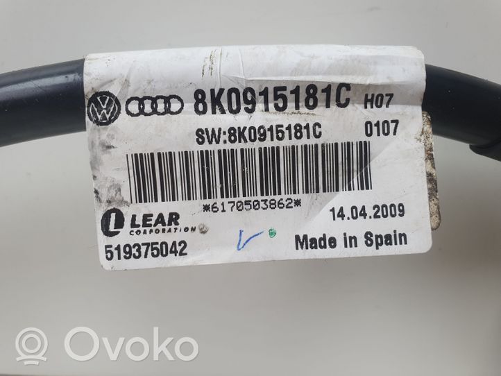 Audi A6 S6 C6 4F Câble négatif masse batterie 8K0915181C