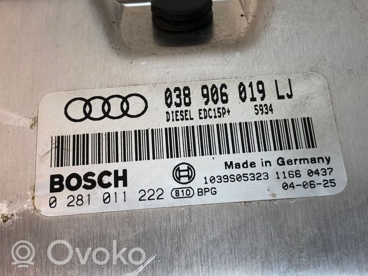 Audi A4 S4 B6 8E 8H Sterownik / Moduł ECU 038906019LJ