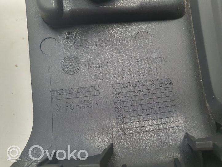 Volkswagen PASSAT B8 Kratka nawiewu tylna tunelu środkowego 3G0864376C