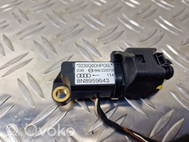 Audi TT Mk1 Sensore d’urto/d'impatto apertura airbag 8N8959643