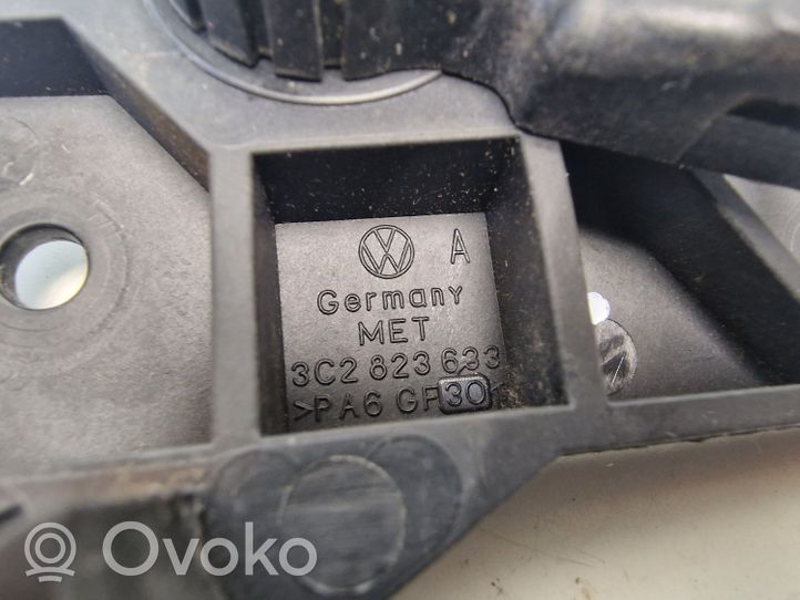 Volkswagen Polo V 6R Engine bonnet (hood) release handle 3C2823633