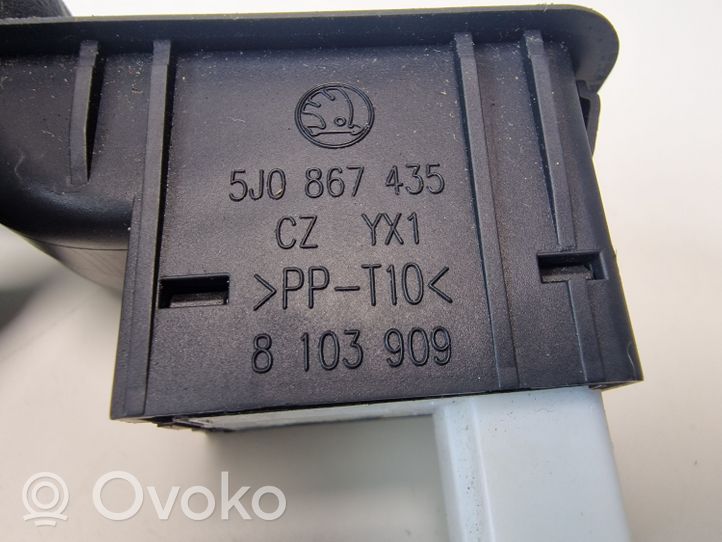 Skoda Roomster (5J) Interruttore di controllo dell’alzacristalli elettrico 5J0867435
