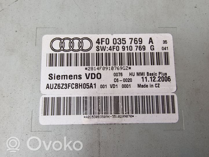 Audi A6 S6 C6 4F CD/DVD-vaihdin 4F0035769A