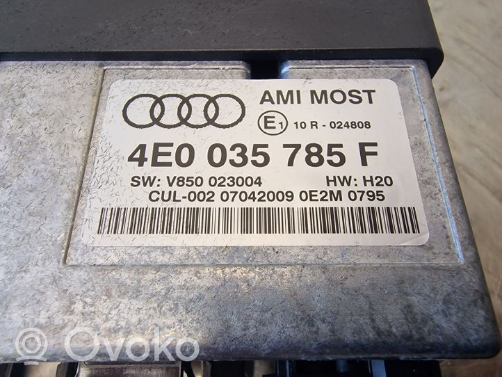 Audi A4 S4 B8 8K Multimedian ohjauslaite 4E0035785F