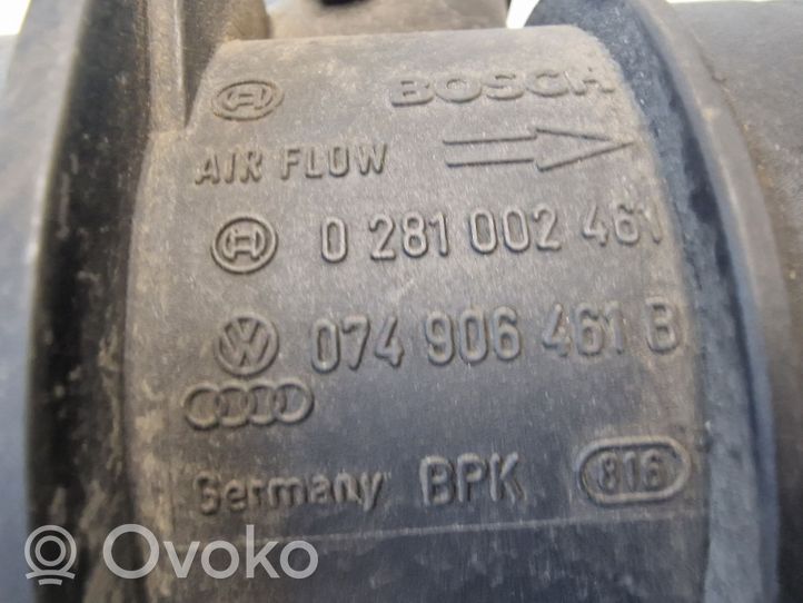 Volkswagen Sharan Przepływomierz masowy powietrza MAF 074906461B