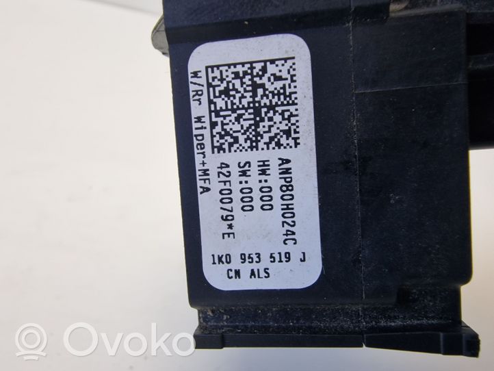 Volkswagen Tiguan Manetka / Przełącznik wycieraczek 1K0953519J