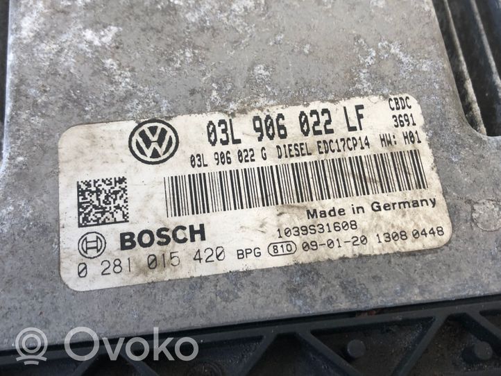 Volkswagen Golf VI Moottorin ohjainlaite/moduuli 03L906022LF