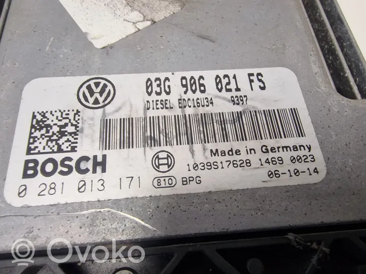 Volkswagen Eos Calculateur moteur ECU 03G906021FS