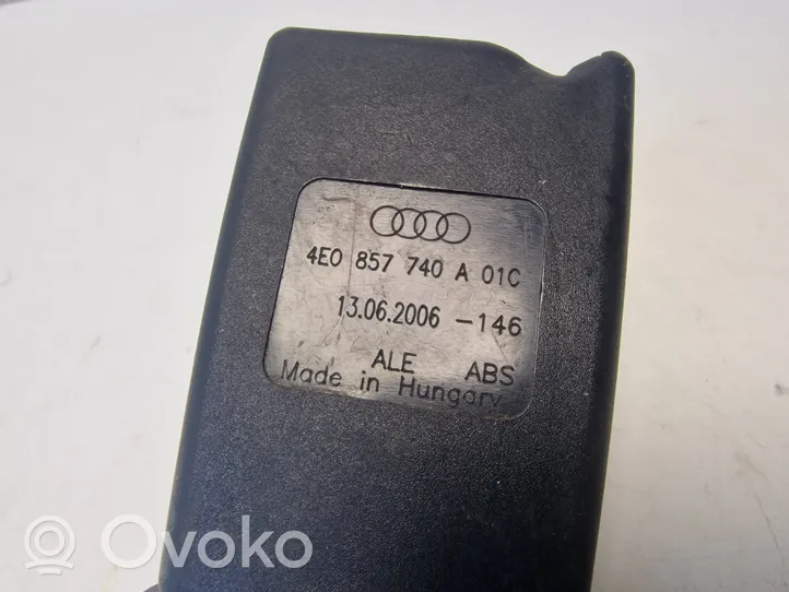 Audi A8 S8 D3 4E Boucle de ceinture de sécurité arrière 4E0857740A