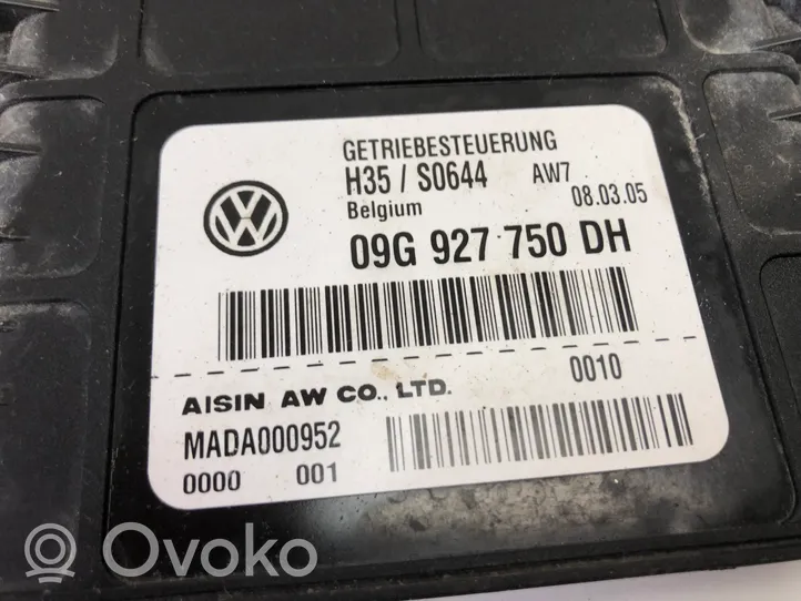 Audi A3 S3 A3 Sportback 8P Module de contrôle de boîte de vitesses ECU 09G927750DH