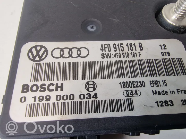 Audi A6 S6 C6 4F Unidad de control del administrador de energía 4F0915181B