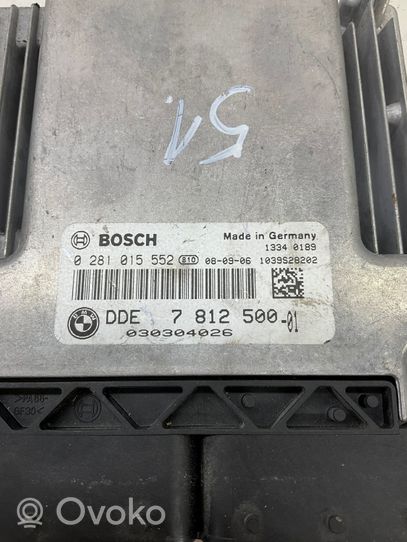 BMW 5 E60 E61 Komputer / Sterownik ECU i komplet kluczy 7812500