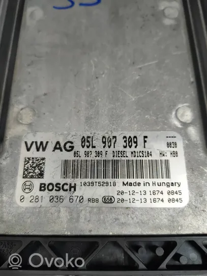 Volkswagen Transporter - Caravelle T6 Unité de commande, module ECU de moteur 05L907309F