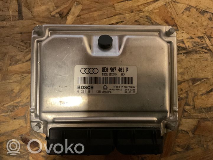 Audi A6 S6 C6 4F Centralina/modulo del motore 8E0907401P