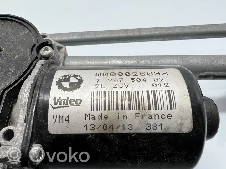 BMW 3 F30 F35 F31 Etupyyhkimen vivusto ja moottori 7267504