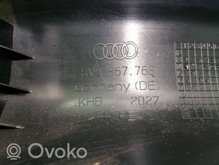 Audi A3 S3 8V Osłona boczna fotela tylnego 8V5867768