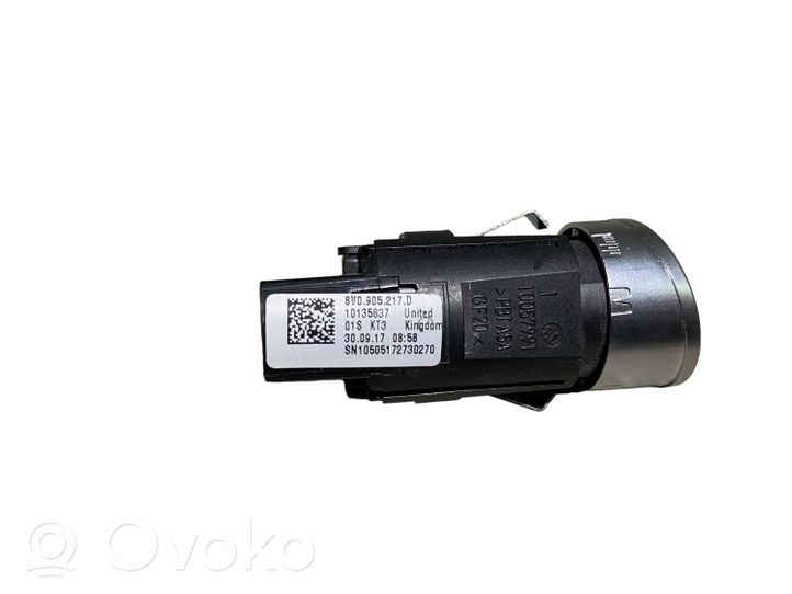 Audi A3 S3 8V Moottorin start-stop-painike/kytkin 8V0905217D