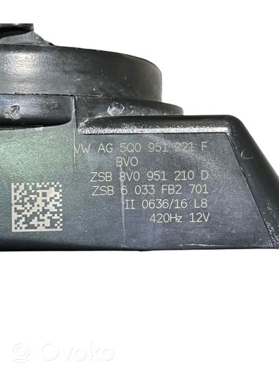 Audi A3 S3 8V Signal sonore 5Q0951221F