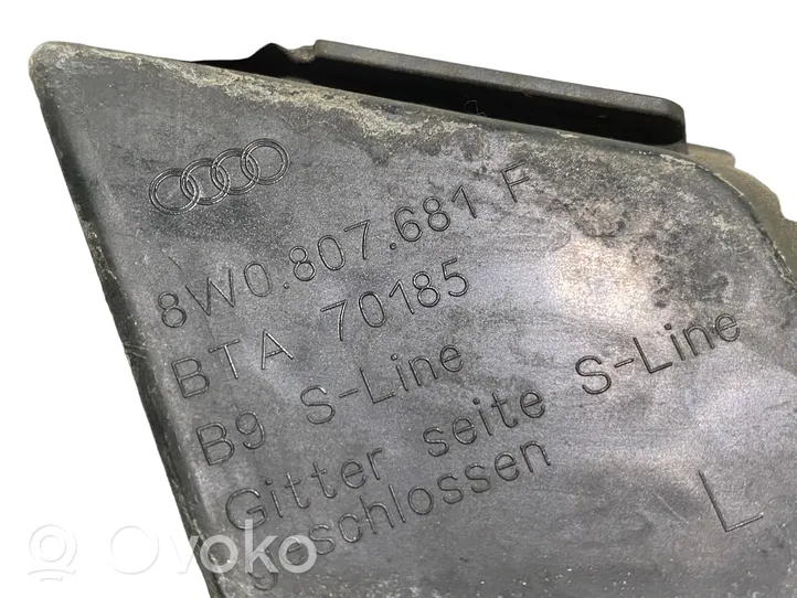 Audi A4 S4 B9 Kratka dolna zderzaka przedniego 8W0807681F