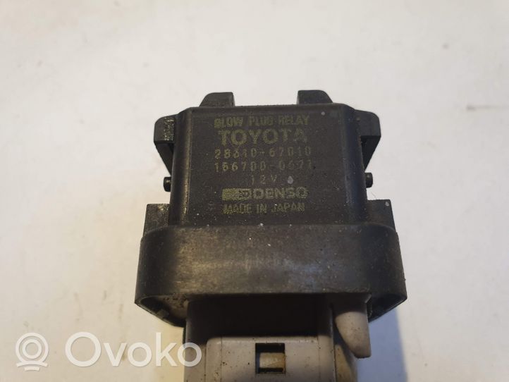 Toyota Corolla Verso E121 Relè preriscaldamento candelette 2861067010