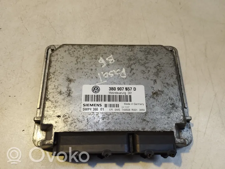 Volkswagen PASSAT B5 Ilmajousituksen ohjainlaite/moduuli, takana 3B0907557D