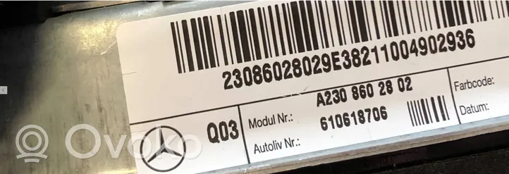 Mercedes-Benz SL AMG R230 Ohjauspyörän turvatyyny A2308602802