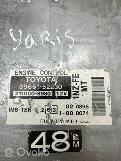 Toyota Yaris Centralina/modulo del motore 8966152230