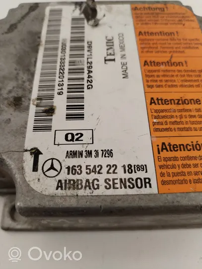 Mercedes-Benz ML W163 Sterownik / Moduł Airbag 1635422218