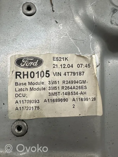 Ford C-MAX I Mécanisme lève-vitre de porte arrière avec moteur 3M51R045H22A