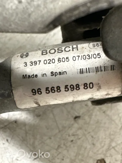 Peugeot 407 Mechanizm i silniczek wycieraczek szyby przedniej / czołowej 9656859880