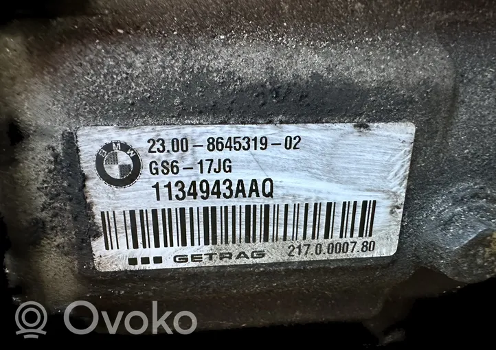 BMW 1 F20 F21 Manualna 6-biegowa skrzynia biegów 8645319