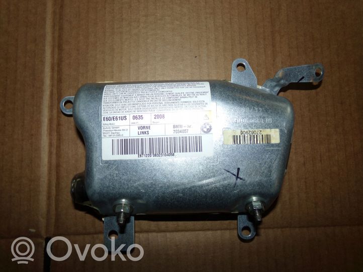 BMW 5 E60 E61 Poduszka powietrzna Airbag fotela 72127034057