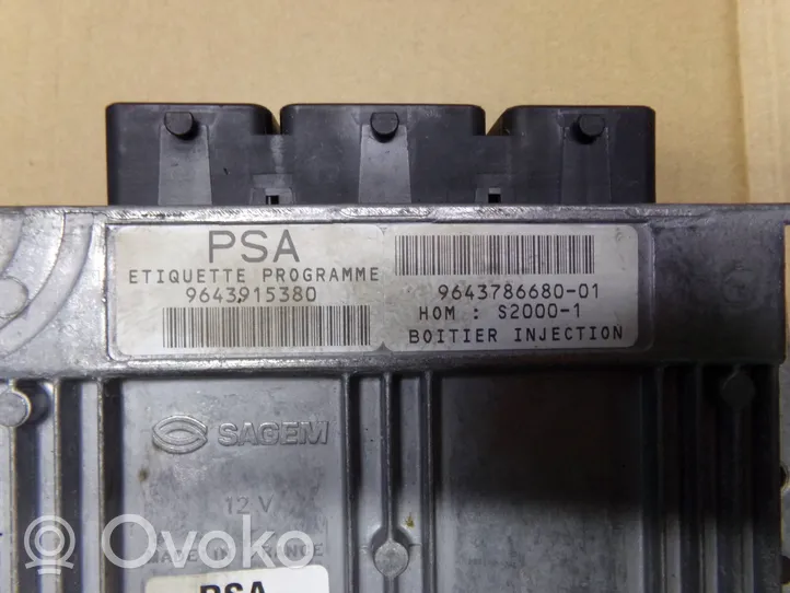 Citroen C5 Sterownik / Moduł ECU 9643915380