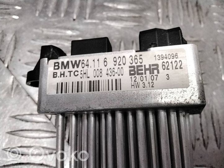 BMW X3 E83 Rezystor / Opornik dmuchawy nawiewu 64116920365