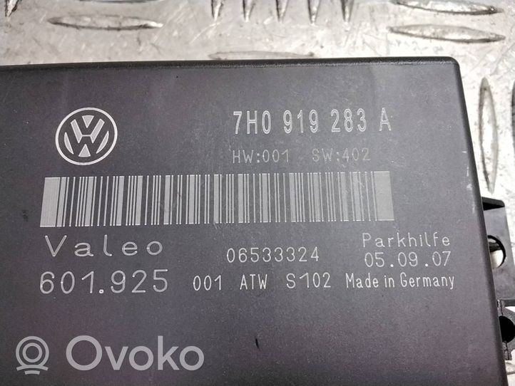 Volkswagen Polo IV 9N3 Parkavimo (PDC) daviklių valdymo blokas 7H0919283A
