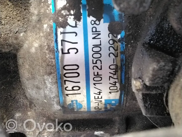 Nissan Primera Fuel injection high pressure pump 1670057J21