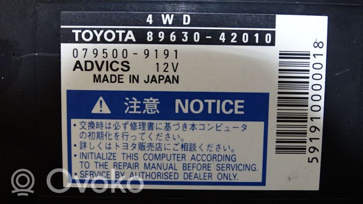 Toyota RAV 4 (XA30) Inna część skrzyni biegów 89630-42010