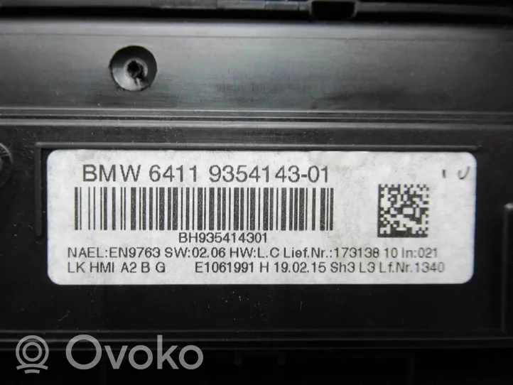 BMW 3 F30 F35 F31 Interrupteur ventilateur 