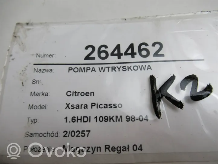 Citroen Xsara Picasso Pompe d'injection de carburant à haute pression 