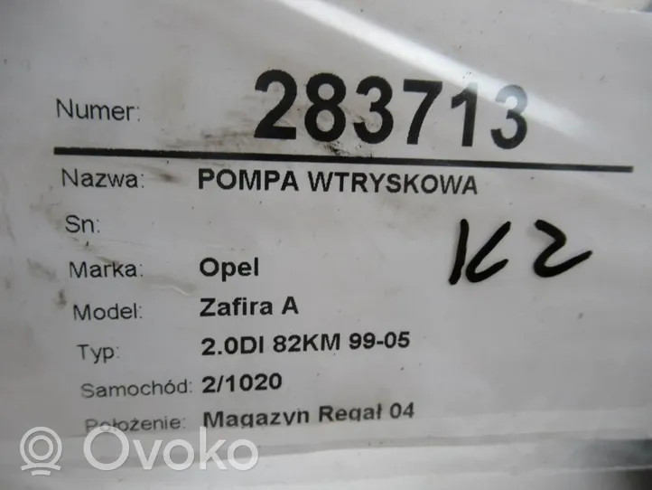 Opel Zafira A Pompa wtryskowa wysokiego ciśnienia X20DTL