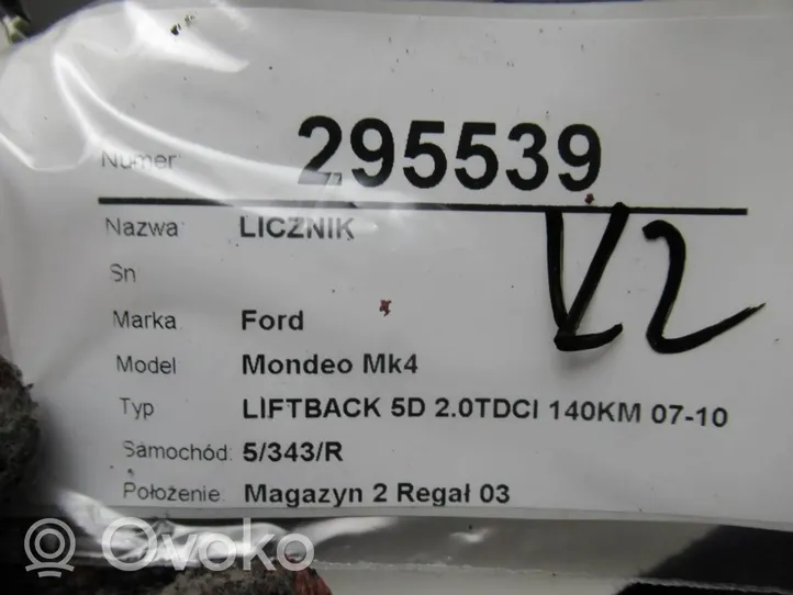 Ford Mondeo MK IV Tachimetro (quadro strumenti) 