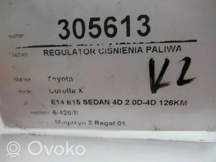 Toyota Corolla E140 E150 Regulator ciśnienia paliwa 