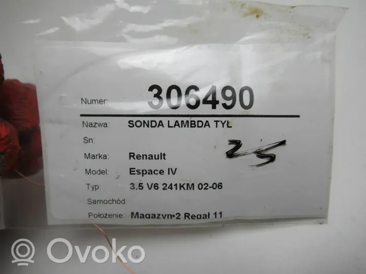 Renault Espace IV Sensore della sonda Lambda 8200163988