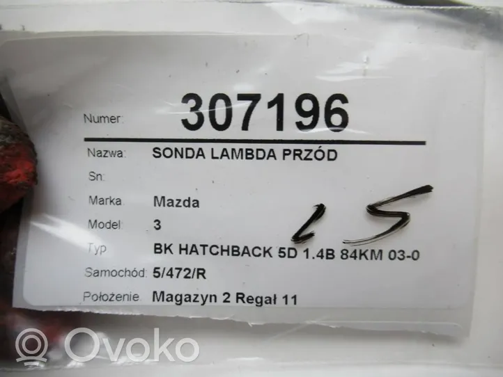 Mazda 3 I Sensore della sonda Lambda 