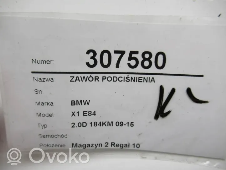 BMW X1 E84 Regulator ciśnienia paliwa 7810831