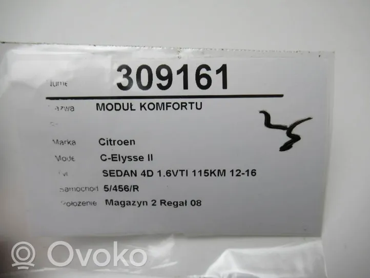 Citroen C-Elysée Sterownik / Moduł komfortu 9678355880