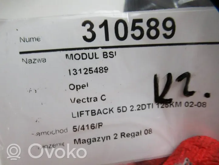 Opel Vectra C Other control units/modules 13125489